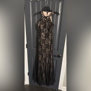 R&K Black Lace Maxi Dress